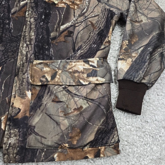 ScentLok Hunting Jacket Men‎ Large Camo Realtree Hardwoods Scent Control USA - Picture 2 of 13